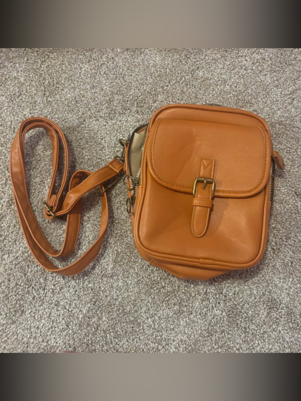 Classic Tan Crossbody Bag - New without Tags